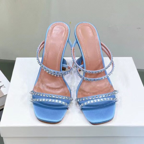 Women's New Rhinestone Leather Sandals - Image 4