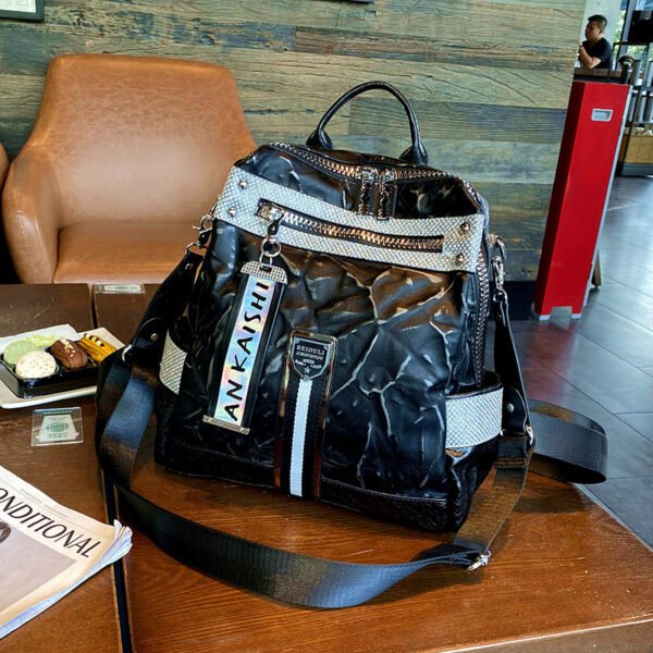 Backpack Western-style Soft Leather Wideband Single Shoulder Messenger Bag - Image 6