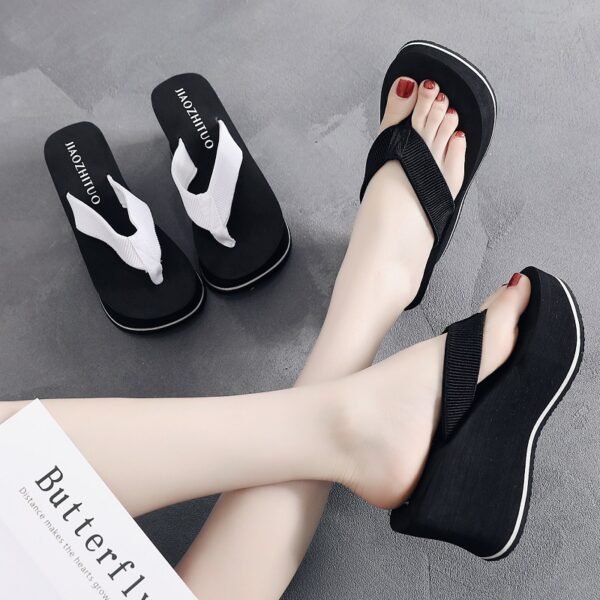 Women's Korean-style Flip-flops Summer Non-slip Wedge - Image 2