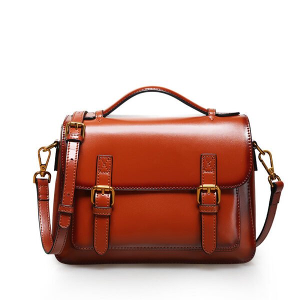 All-match Trend Cowhide Messenger Handbag Women - Image 4