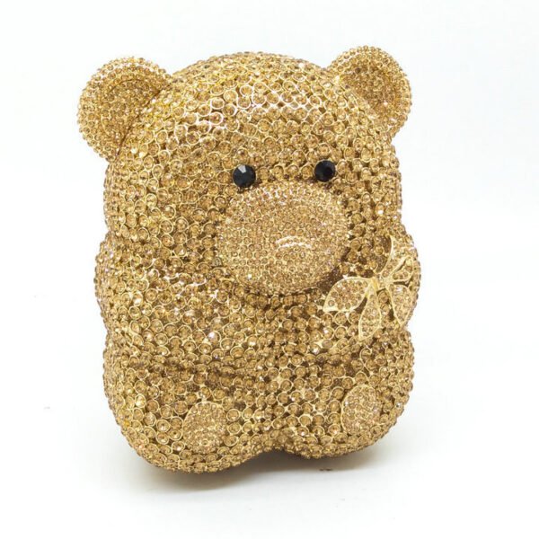 Bear Diamond Party Clutch Ladies Evening Bag - Image 5