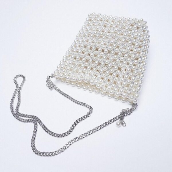 Beaded Woven Summer One-shoulder Diagonal Handbag - Image 3