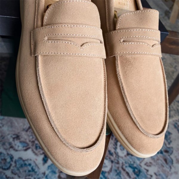 All-match Genuine Leather Handmade Men's Casual Shoes - Image 6