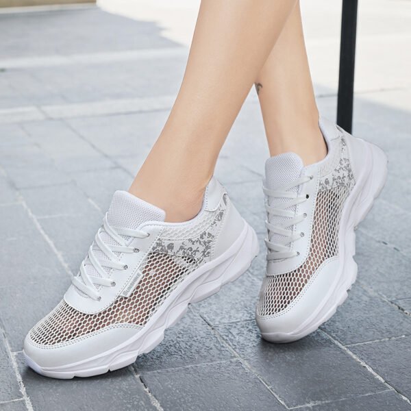 Women's Lightweight Summer Breathable Mesh Mom Sneakers - Image 4