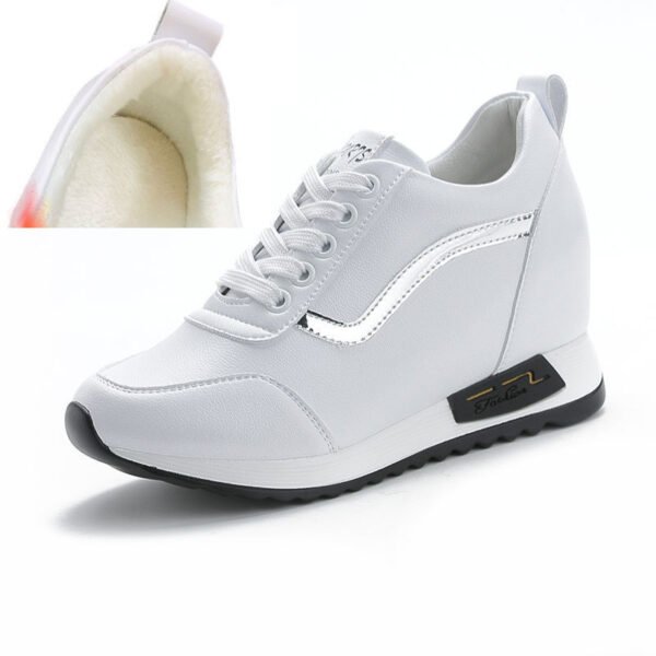 Women's New Casual Lace-up Sneakers For Inner Height Increase - Image 8