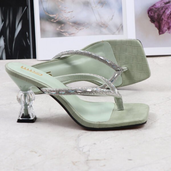 Women's High Heel Rhinestone Clip Solid Color - Image 2