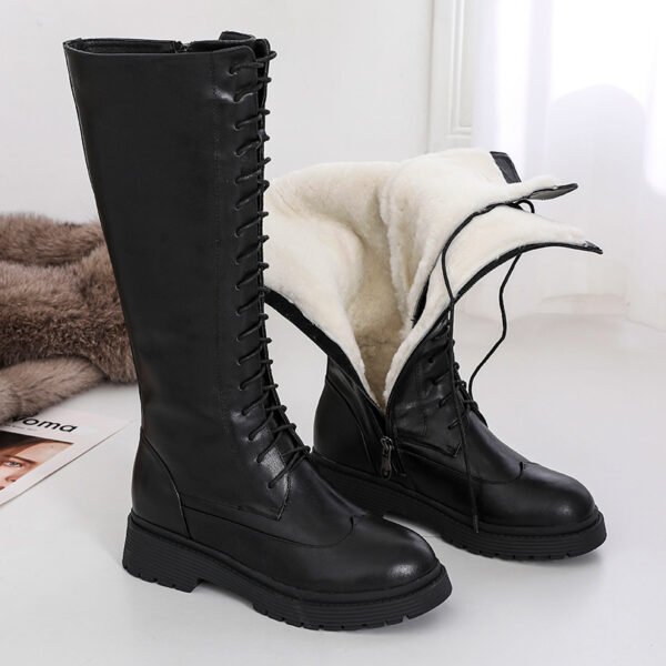 All-in-one Snow Boots High Wool Women's Winter Plus Velvet - Image 2