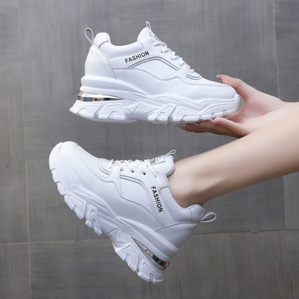 Women's Winter Fleece Thick Bottom Leisure Sports Inner Height Increasing Shoes - Image 5