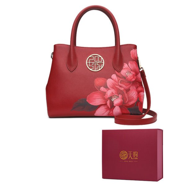 Women's New Stylish Leather Handbag Fashion Chinese Style - Image 6