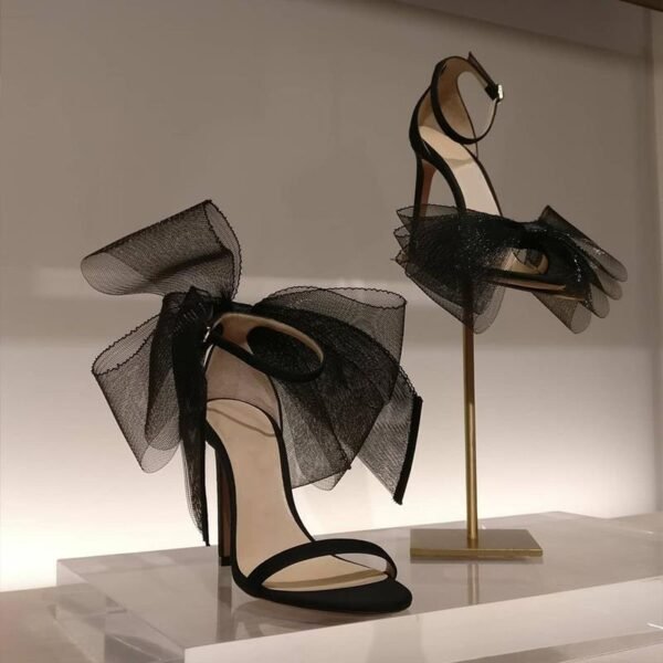 Asymmetrical Open-toe Stiletto Heels - Image 4