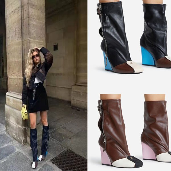 Autumn And Winter One Step Women's Shoes Large Size Boots