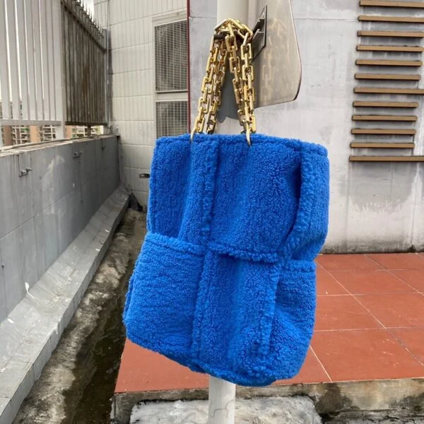 All-match Woolen Woven Single Shoulder Bag - Image 6