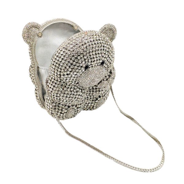 Bear Diamond Party Clutch Ladies Evening Bag - Image 3