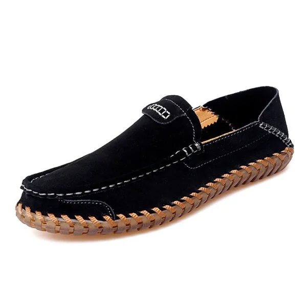 Autumn Leather Slip-on Lazy Shoes Men - Image 10