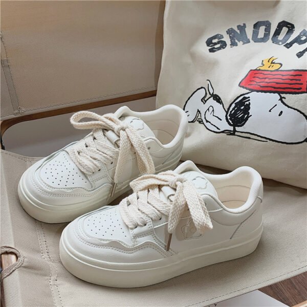 Women's Korean Casual Flat Breathable Canvas Shoes - Image 4