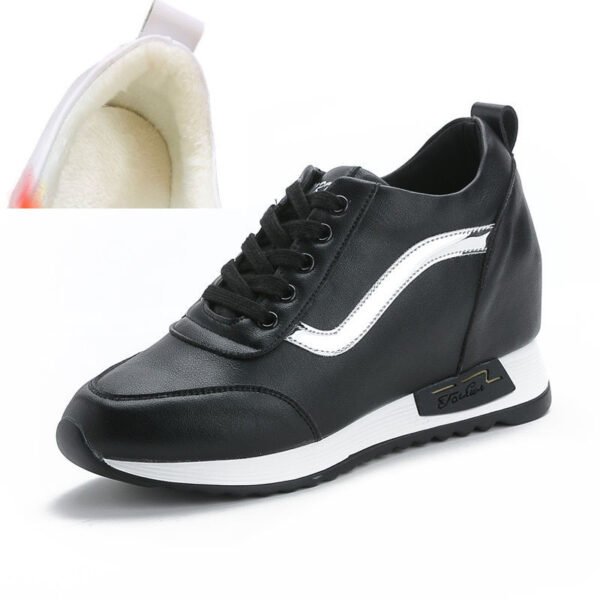 Women's New Casual Lace-up Sneakers For Inner Height Increase - Image 9