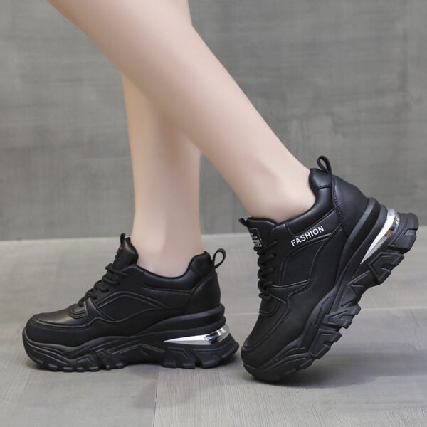 Women's Winter Fleece Thick Bottom Leisure Sports Inner Height Increasing Shoes