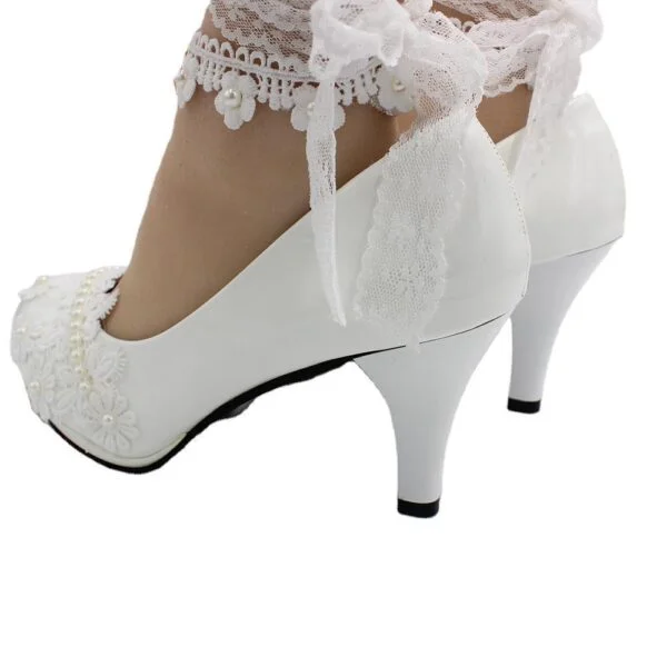 Women's Wedding Dress High Heels - Image 10