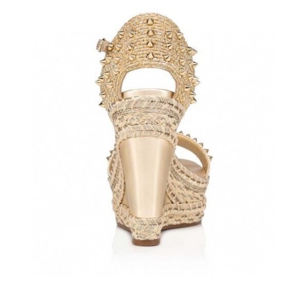 Women's Wedge Heel Rivet Buckle Sandals - Image 3