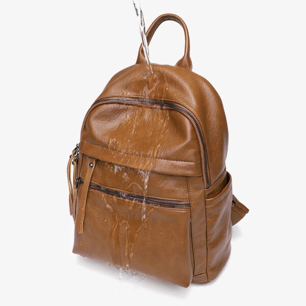 Women's Large-capacity New Fashion Soft Leather Backpack - Image 6