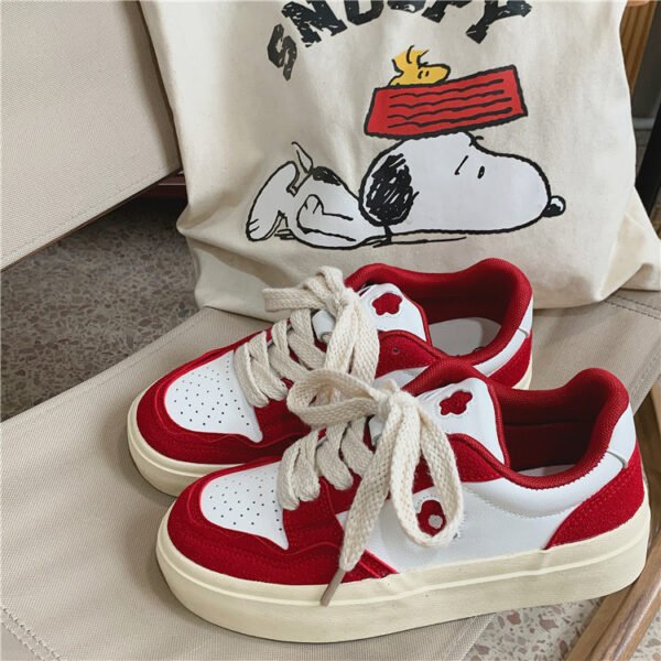 Women's Korean Casual Flat Breathable Canvas Shoes - Image 2