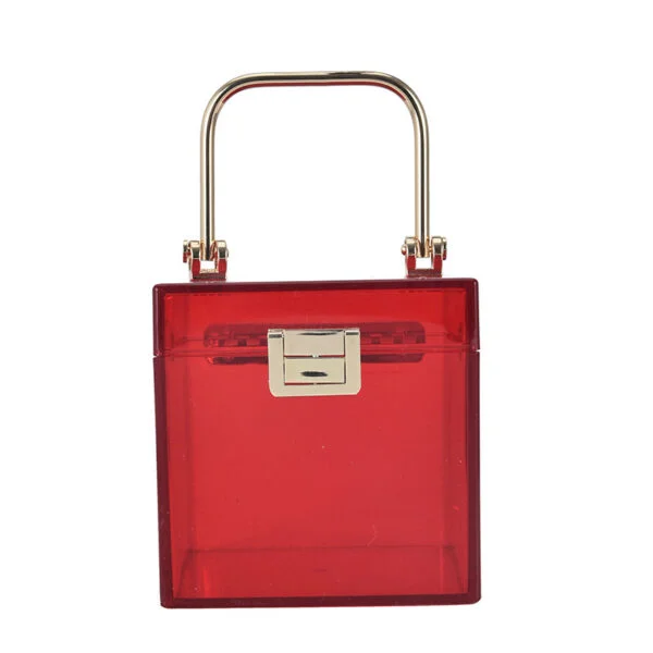 Acrylic Transparent Box Personality Creative Ins Net Red Wild Chain Messenger Jelly Bag - Image 4