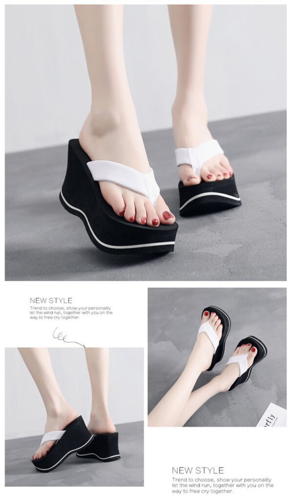 Women's Korean-style Flip-flops Summer Non-slip Wedge - Image 8