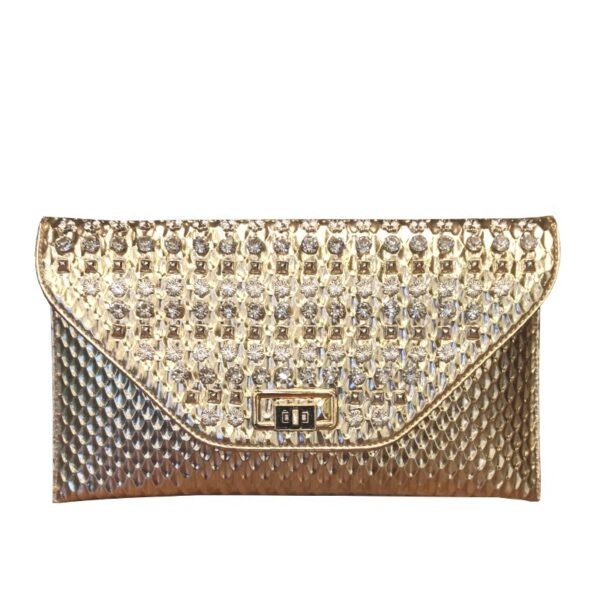 Women's Rhinestone Hand Held Shoulder Messenger Bag - Image 2