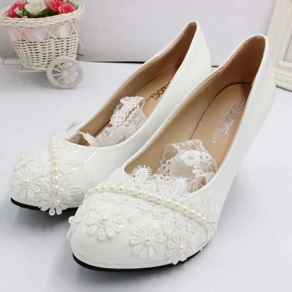 Women's Wedding Dress High Heels - Image 9