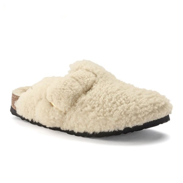 Women's Fleece-lined Baotou Cork Fluffy Slippers - Image 4