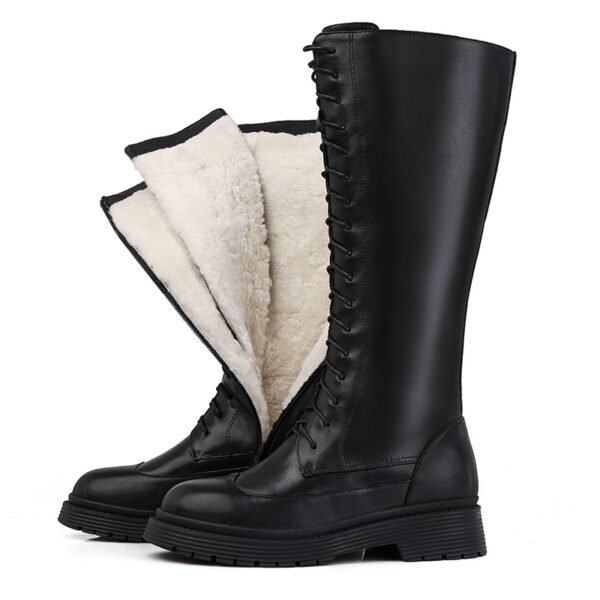 All-in-one Snow Boots High Wool Women's Winter Plus Velvet - Image 5