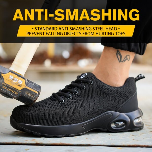 Air Cushion Labor Protection Shoes Steel Head Anti-smash - Image 4