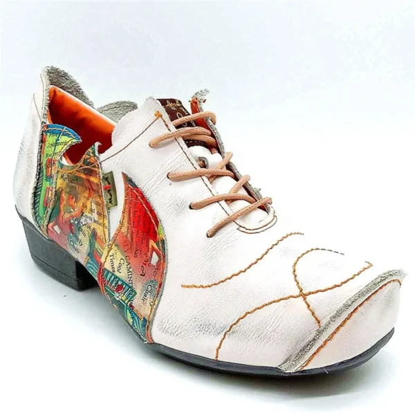 2024 New Fashion Beauty Women Leather Leisure Low Top Flat British Board Shoes - Image 9