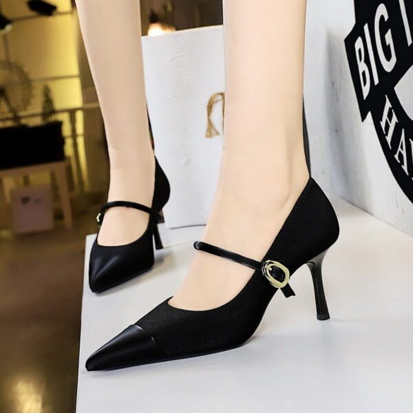 Women's High Heels Stiletto Heel Shallow Mouth Pointed Toe - Image 7