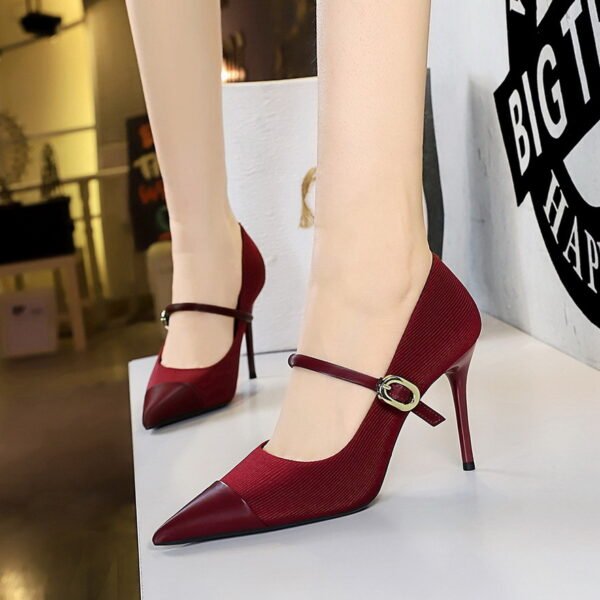 Women's High Heels Stiletto Heel Shallow Mouth Pointed Toe - Image 10