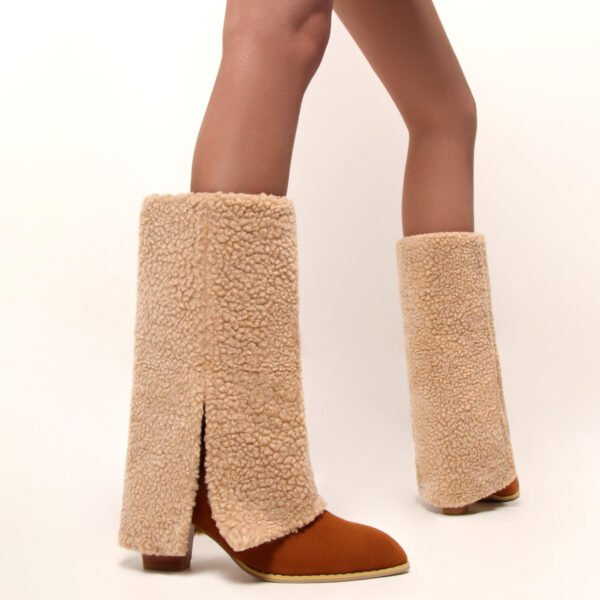 Autumn And Winter New Fashion Plush Trouser Leg Boots Ladies Fashion Boots - Image 5