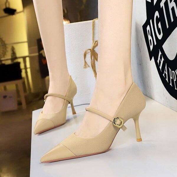 Women's High Heels Stiletto Heel Shallow Mouth Pointed Toe - Image 4