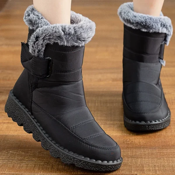 Women's Boots 2023 New Winter Shoes For Women Heeled Winter Boots Waterproof Snow Boots Elegant Warm Fur Winter Footwear Female - Image 4