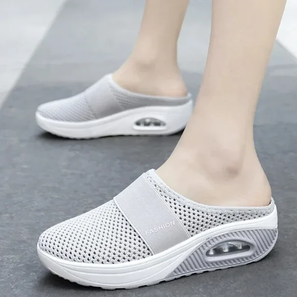 Women Wedge Breathable Slippers 2024 Summer Anti-slip Premium Sandals Vintage Casual Female Platform Shoes Plus Size Slides - Image 3