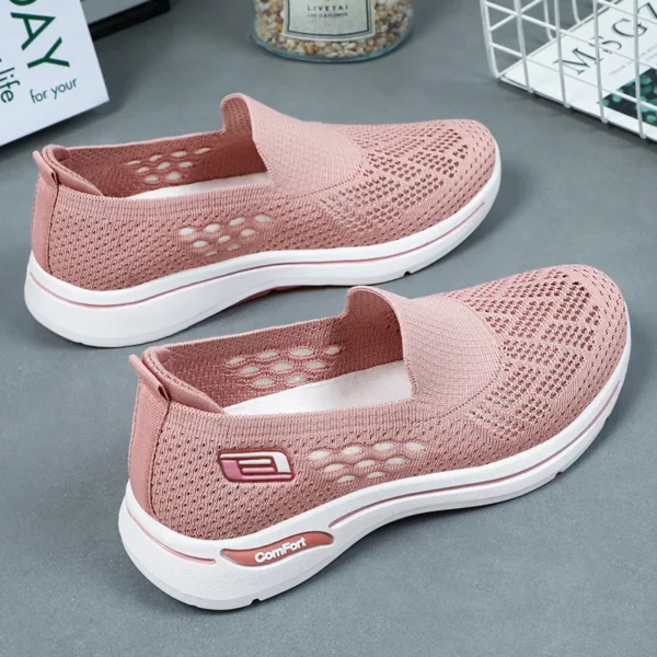 2024 Spring New Mesh Women's Running Shoes Breathable Casual Single Shoes Old Beijing Cloth Shoes Mainland China - Image 2