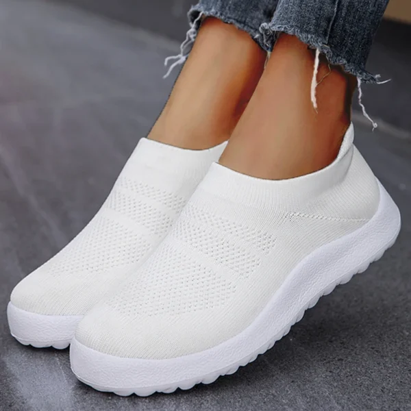 Women Sneakers For Summer Flat Shoes Women Slip On Sock Flats Shoes Casual Zapatillas Mujer Breather Sports Shoes Female Loafers - Image 10