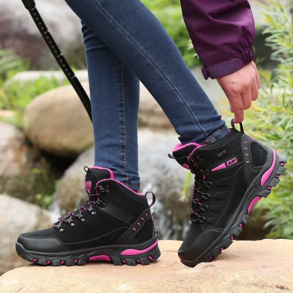 2023 Women Boots Waterproof Winter Shoes Hiking Shoes Women High gang Shoes Non-slip Sneakers Shoes For Adult Work Shoes Mujer - Image 6