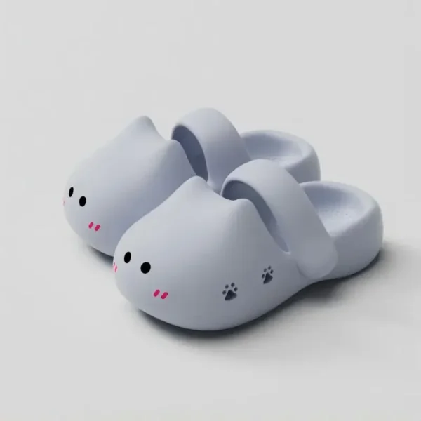 Women Summer EVA Non-slip Slippers Ladies Cute Cat Cartoon Home Indoor Sandals Female Outwear Soft Sole Pump Shoes - Image 13