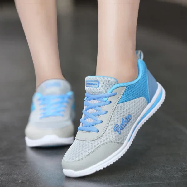 Women Sneakers Fashion Lace Up Shoes Woman Sneakers Flat Shoes For Women Soft Solid Color Tenis Feminino Female Footwear - Image 11