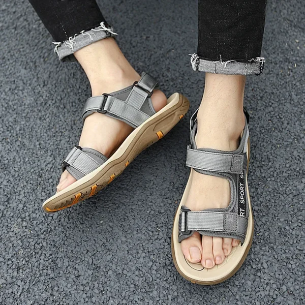 Brand Summer Men's Sandals Plus Size Men Slippers Gladiator Men Beach Sandals Soft Comfortable Outdoors Wading Shoes 38-47 - Image 3