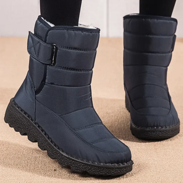 Women's Boots Super Warm Winter Boots With Heels Snow Boots Rubber Booties Fur Bota Feminina Short Boot Female Winter Shoes - Image 8