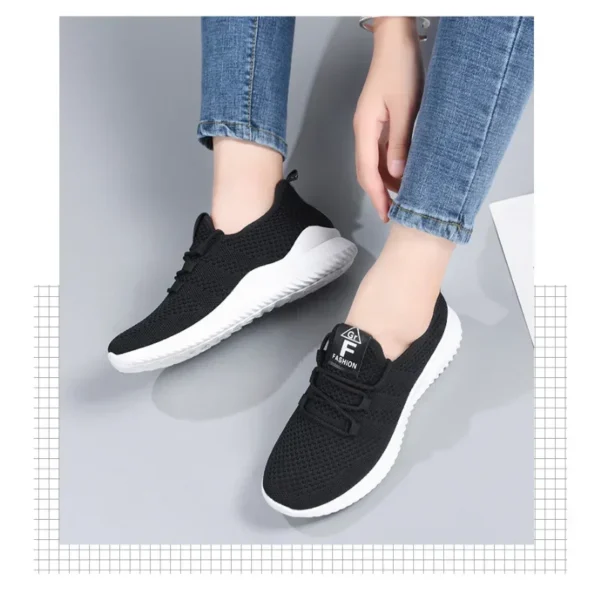 2023 Women's Casual Sneakers Summer Comfortable Breathable Platform Shoes Fashion Women Versatile Lace-up Shoe кроссовки женские - Image 5