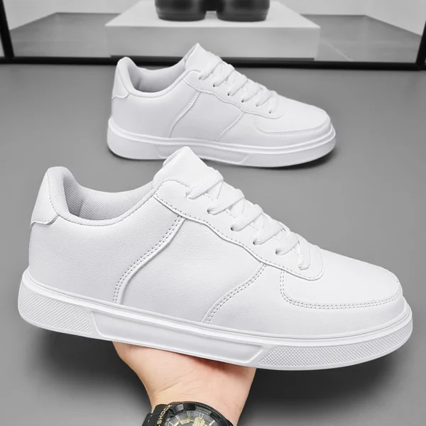 Classic White Sneakers for Men Women Comfort Leather Sneakers Skateboarding Sports Shoes Big Size 47 Men Trainers Basket Homme