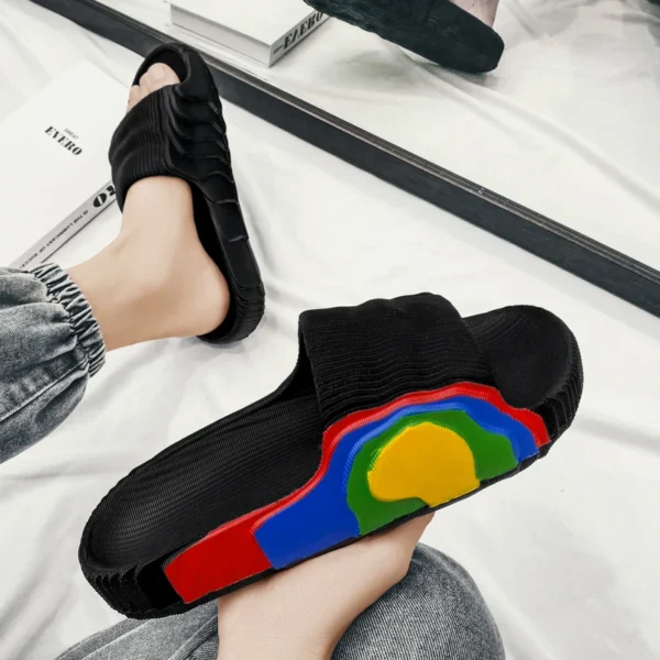 2022 Man Slippers Summer Beach Fashion New Eva Soft Women Sandals Thick Platform Leisure Ladies Indoor Bathroom Anti-slip Shoes - Image 16