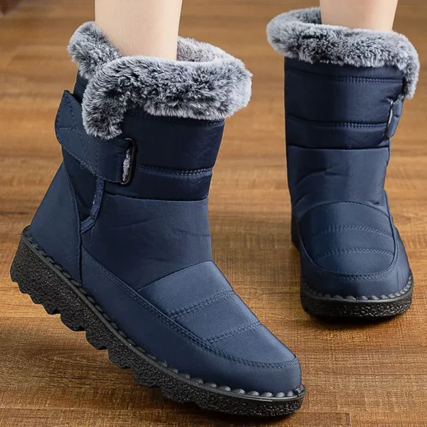 Women's Boots 2023 New Winter Shoes For Women Heeled Winter Boots Waterproof Snow Boots Elegant Warm Fur Winter Footwear Female - Image 2